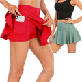 Women's Athletic Womens Tennis Skort Pickleball Skirt Golf for Women Pocket Butterfly Shorts White Tennis Skirt