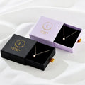 Custom Size Different Logo Printed Jewelry Paper Box Cardboard Drawer Sliding Jewelry Paper Packaging Box