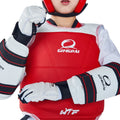 Gingpai Double-Sided TKD Armor WTF Approved Red Blue Karate Tae Kwon Do Taekwondo Training Protectors for Kids/Adults