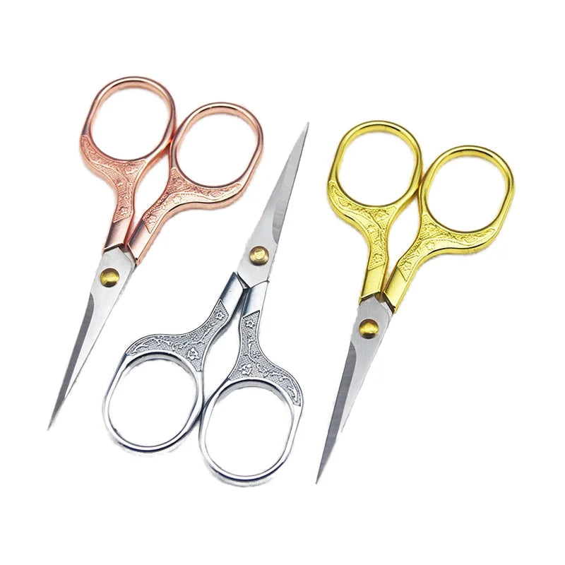 Handmade Retro Plum Blossom Embroidery Scissors Industrial Stainless Steel Household Office Tea Bag & Window Flower Metal Shears