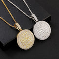 Personalized Custom Letter Pendant Hip Hop High Quality Round Full Pave CZ Stone Custom Name Pendant