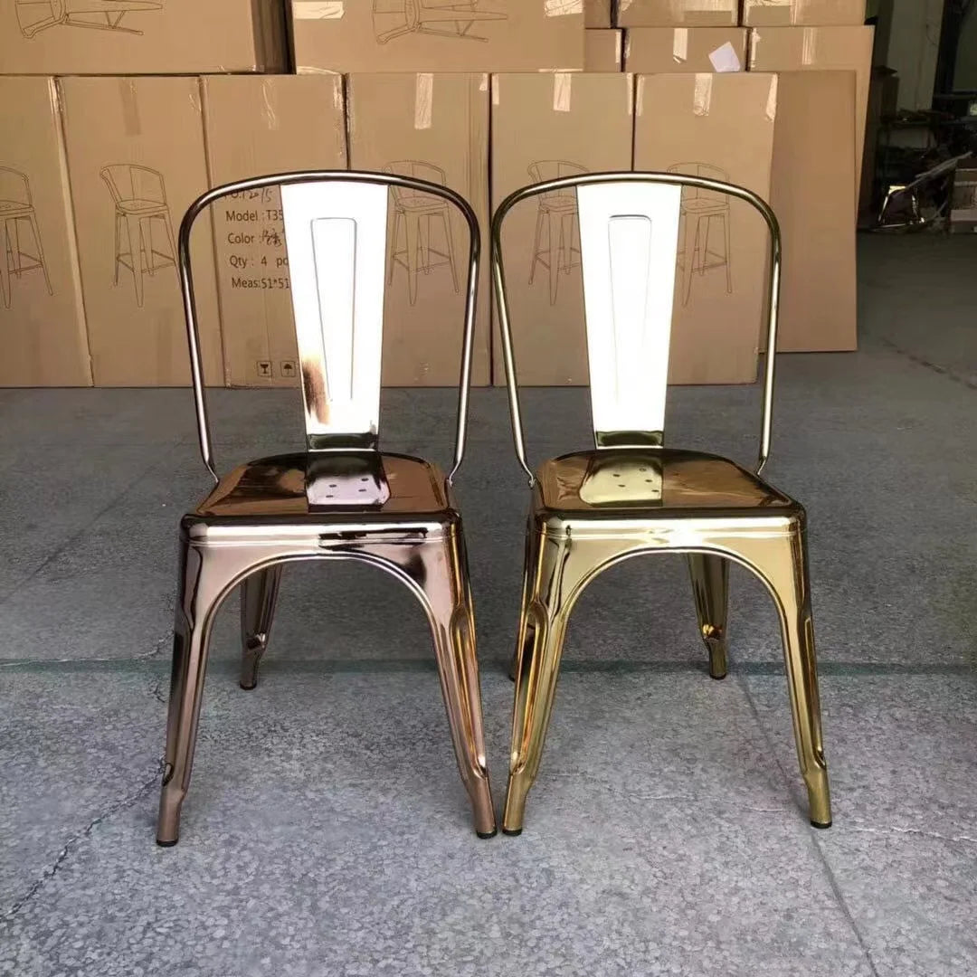 Popular Restaurant Metal Dining Chair Made in China Outdoor Furniture Restaurant Dining Table Chair