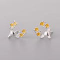 925 Sterling Silver Deer Stud Earrings for Women Girls Fashion Jewelry 2021