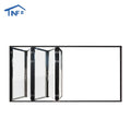 Large Modern Internal Lockable Accordion Sliding Aluminum Bifold Folding Double Glass NFRC Certified Sound Insulation Doors