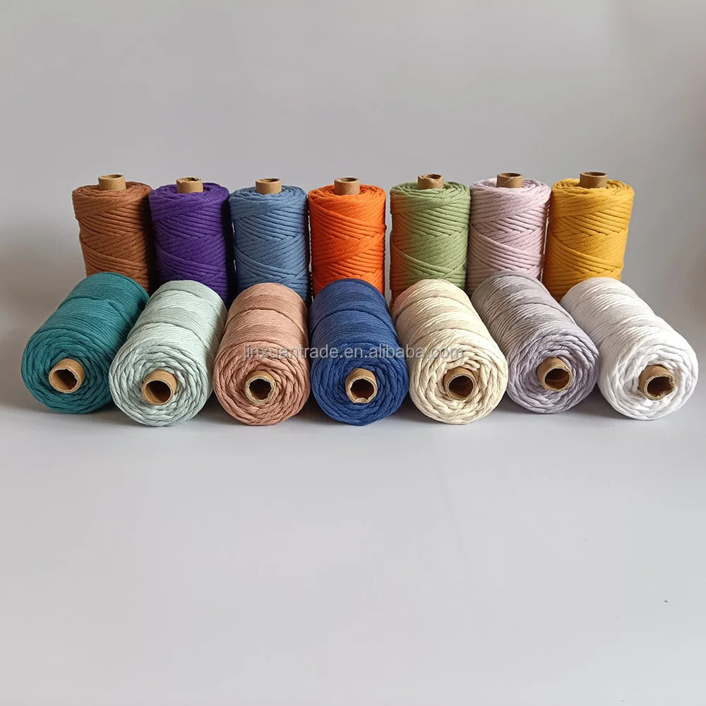 Premium 100M Per Roll Macrame Yarn Single Strand 4MM Macrame Rope
