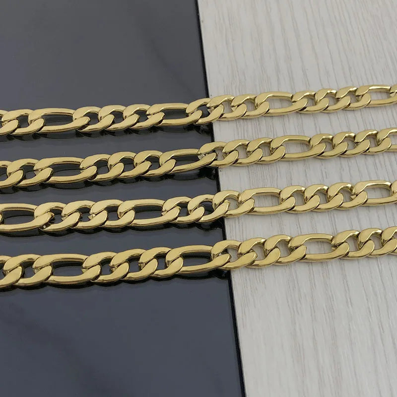 Stainless Steel NK Chain 3:1 Chain DIY Necklace Bracelet European and American Hop Personality Fashion off the Shelf