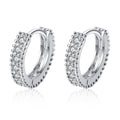 Fashion Jewelry S925 Silver Moissanite Earrings Women Huggie Earrings