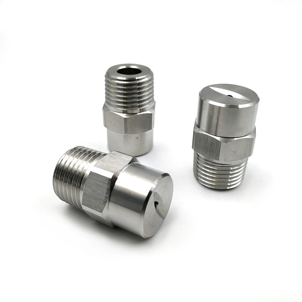 Factory Direct Sales 1/8 1/4 Inch Flat Fan Nozzle  High-pressure SS304 316 Water Jet Spray Nozzle
