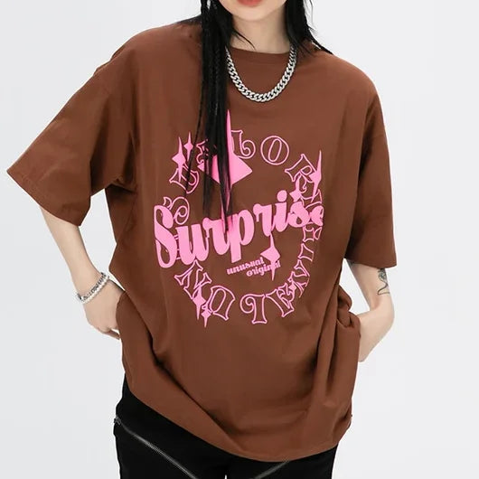 Women's Tee Puff Print Graphic T-shirt Unisex Short Sleeve Oversized Streetwear O-neck Women's T-shirt Sweatshirt