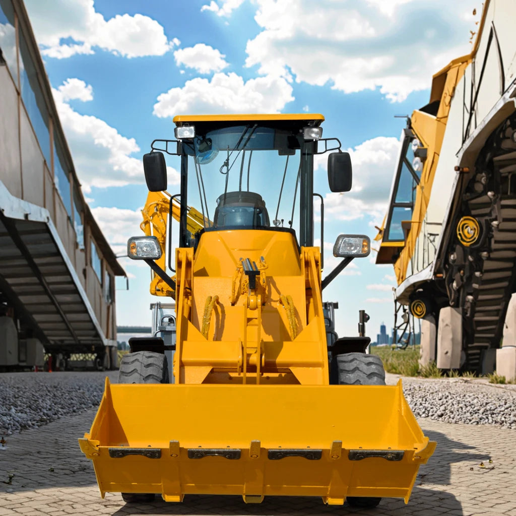 Mini Retroescavadeira Rebocavel Retro Escavadora with Wheel Loader Moving Type Core Engine Components