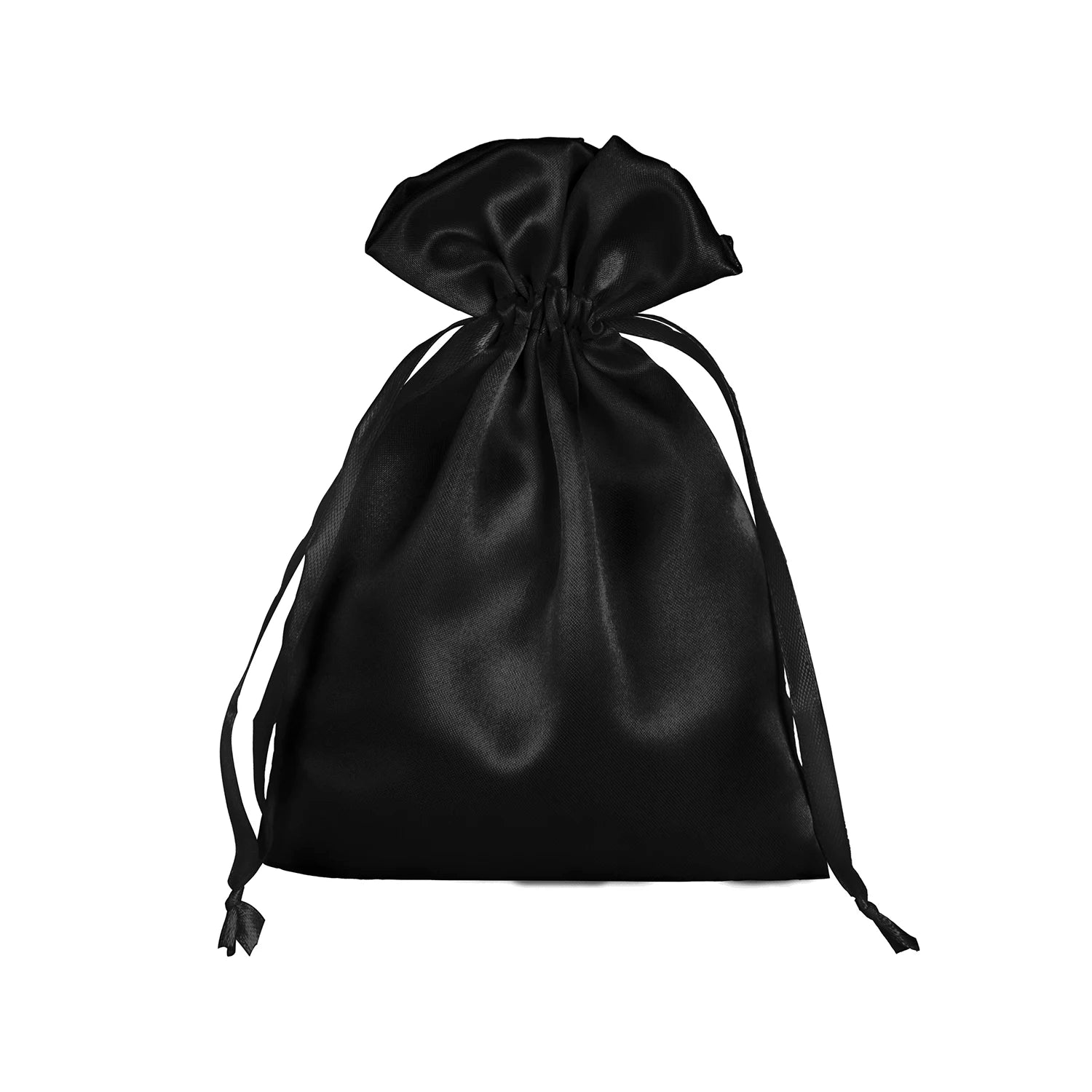 Custom Logo Multi-Color Recyclable Eco-Friendly Silk Satin Drawstring Bags 13X18cm/15x24cm Wedding Jewelry Wigs Gift Makeup Bags