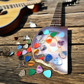 HZ Manufacturer Sale Custom Crystal Yellow Tiger Eye Guitar Picks Accessories for Guitar Players for Gift
