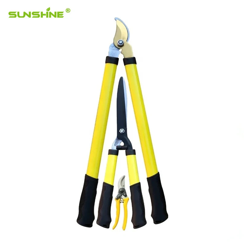 SUNSHINE Cutting Set for Gardening Mod Set of 3 Pruning Shears Hedge Trimmer and Complete Kit for Pruning and Garden