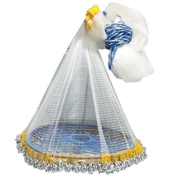 Fishing Net Korean Style Net Scatter Hand Cast Net Chain Hand Throw Net Small Mesh Spin Net Traditional