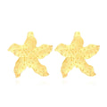 Classic Gold Plated Flower Stud Earrings Creative ZA Pastoral Style Cute Women's Gift Jewelry Alloy Directly Supplied Factory