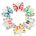 Gifts Diy Diamond Inlay Jewelry Pen Making Colorful Multicolor Butterfly Necklace Rhinestone Designer Chain Charm Pendant