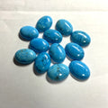 HQ GEMS 15x20mm  Big Size Natural Blue Turquoise Flatback Cabochon Turquoise Loose Gemstone