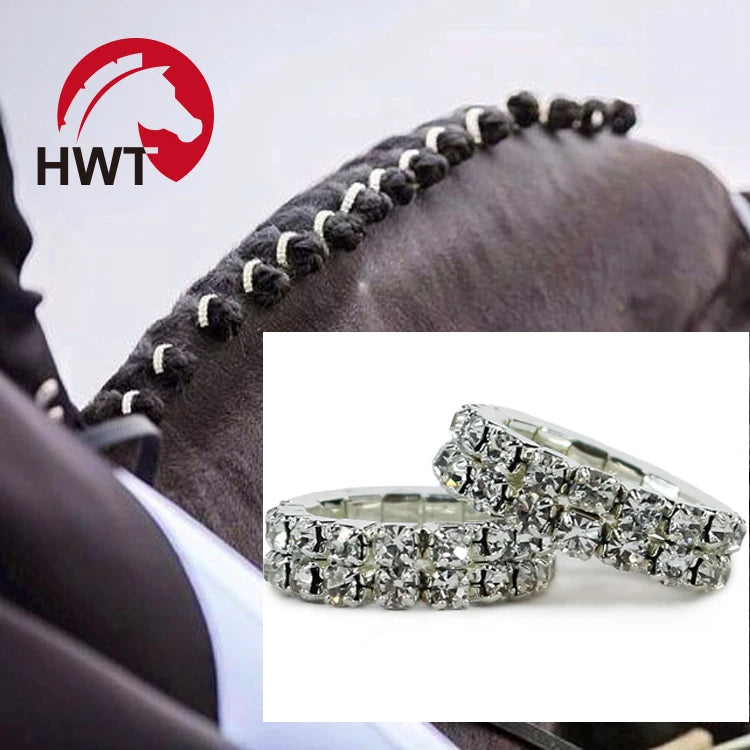 Horse Braiding Bands Rhinestones Blingbling