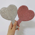 Wholesale Cosmetic Private Label Lash Mirrors Vendor Eyelash Extension Supplies Makeup Mirror with Rhinestones Hand