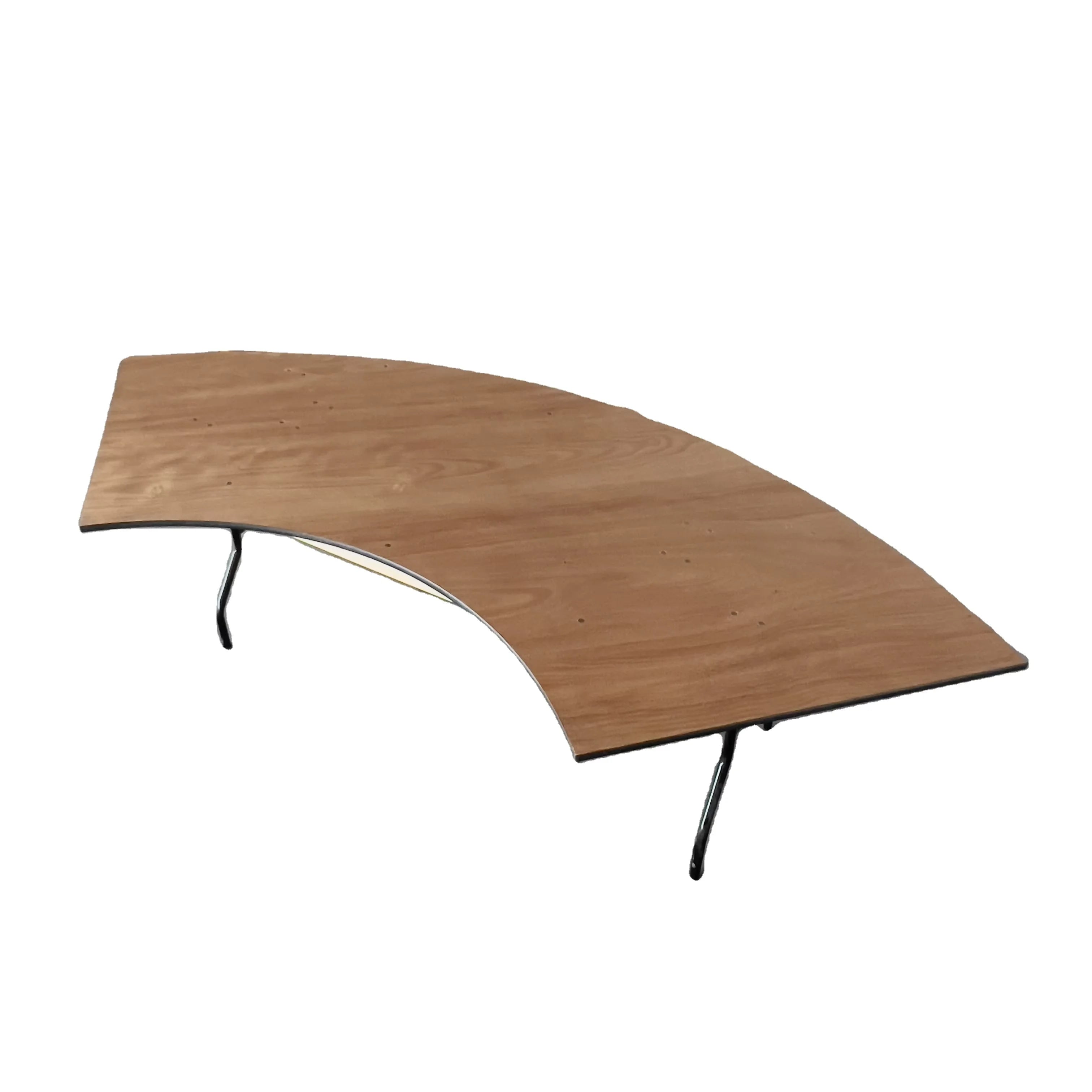 Wood Square Folding Banquet Arch Table for Wedding Events Party Kitchen for Rental