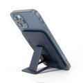 Factory Outlet OEM Custom Color Logo PU Leather Magnetic Portable Foldable Phone Kickstand Card Holder