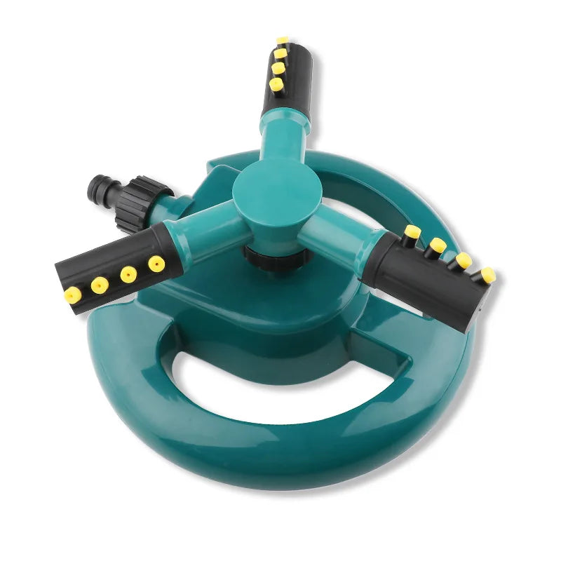 3- Arm 3-arm Brass Zinc Alloy Plastic Rotary Garden Watering Sprinklers with Zinc Alloy Base for Irrigation System/