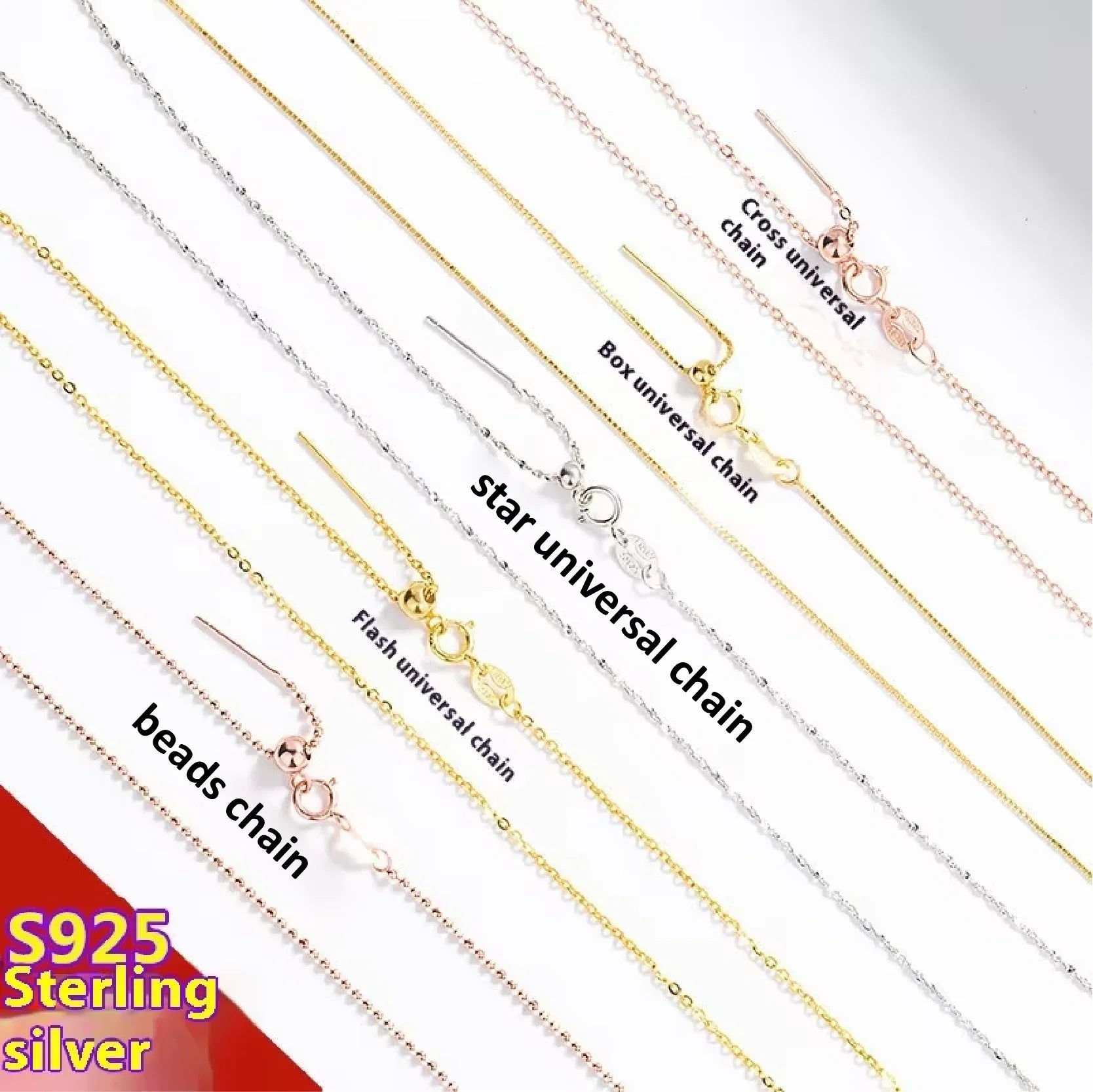 S925 Sterling Silver Passepartout Beaded Needle Penetration Adjustable Chopin Pearl Chain Universal Women's Necklaces Fine