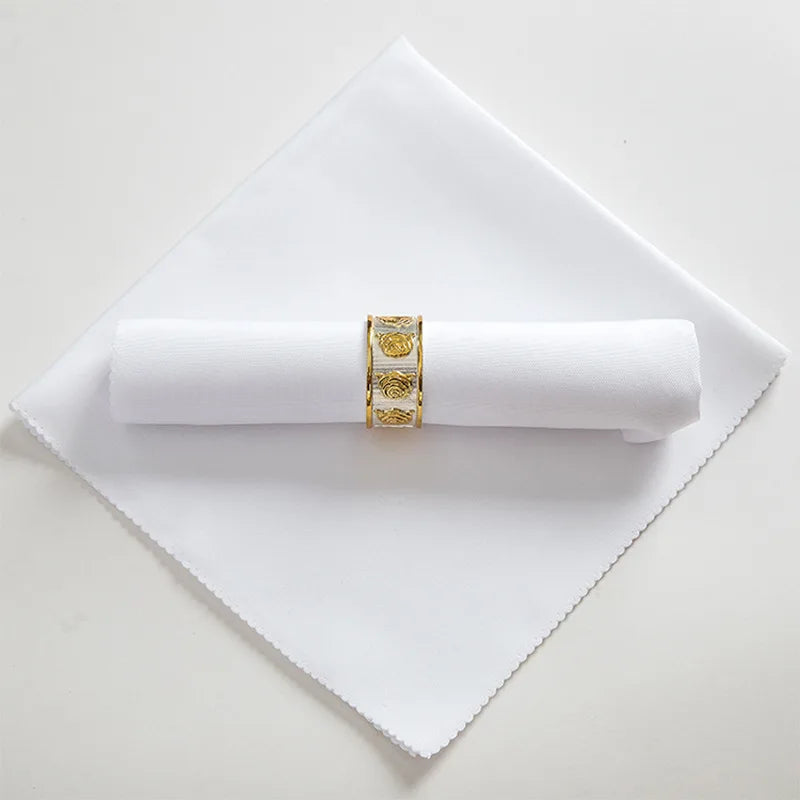 Factory Custom Size Plain Crocheted Hotel Wedding Restaurant Square Polyester Washable Modern Dinner Cloth Napkins Many Colors