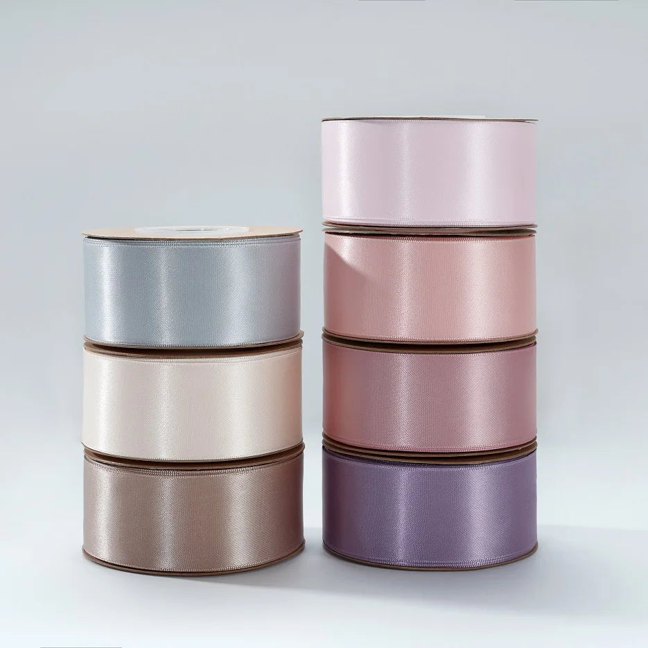 Silk Satin Ribbon Single Face Double Face Polyester Hot Sell 3-100mm RIBBONS Printed Satin Fabric Sustainable for Gift Packing