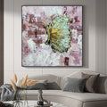 Hot Sale Custom Handmade Wooden and Ps Frame Butterfly Abstract Wall Art Pictures Hand Painted Oil Painting
