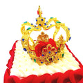 Wholesale Vintage Baroque Gold Crown Alloy Crystal Rhinestone Cake Topper for Wedding Bridal Headwear Birthday Party Cake Decor