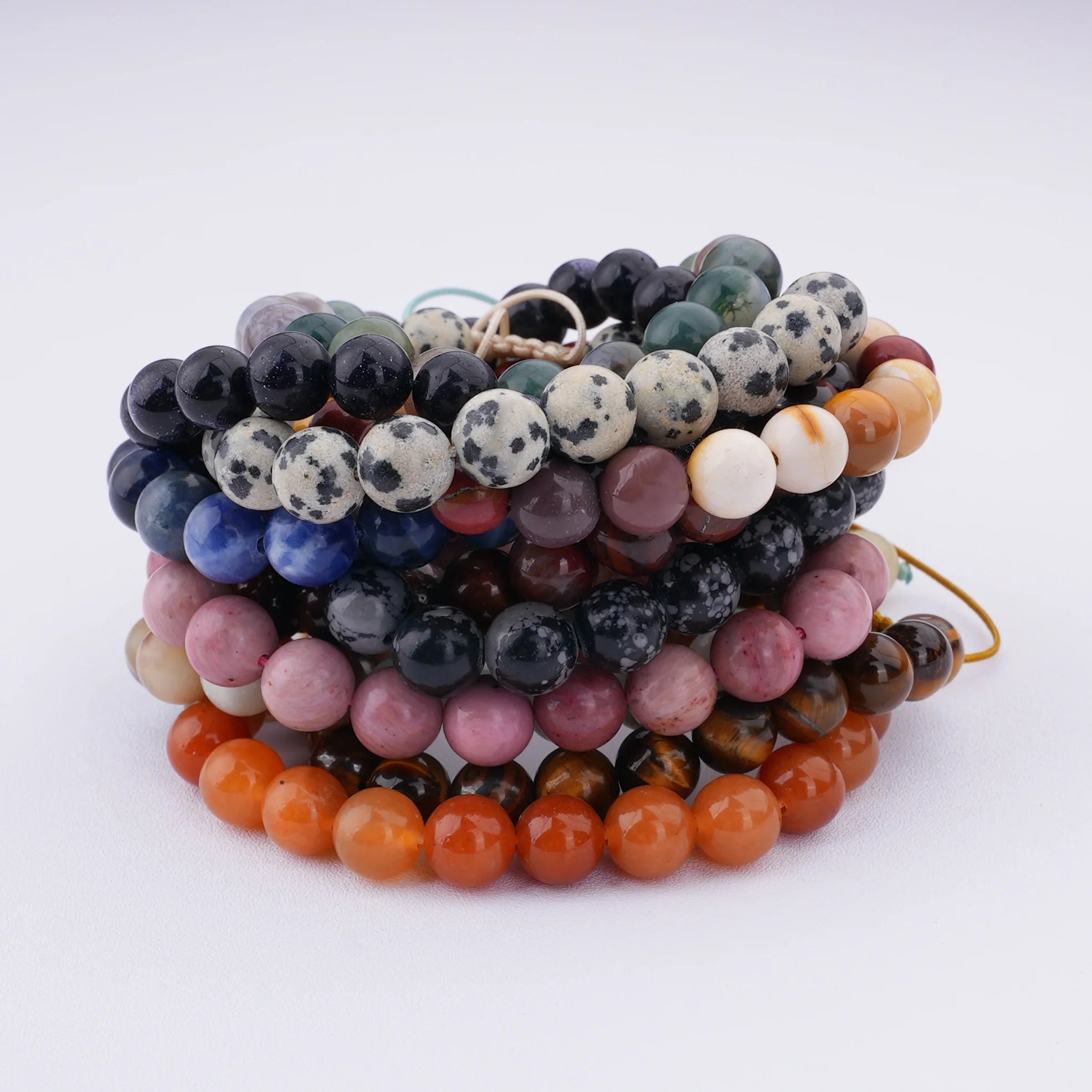 Trade Assurance Fashionable Bead Bracelet With Natural Stone Crystal Bracelet Set Jewelry Gift