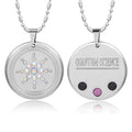 Scalar Energy Germanium Pendant Japanese Technology Energy Pendant Gift CLASSIC Stainless Steel Flower Sunflower Charm Pendants