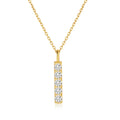 Wholesale Minimalist Grade D 0.5ct Moissanite Pendant Necklaces 925 Sterling Silver Simple Ice Out Moissanite Jewelry Women