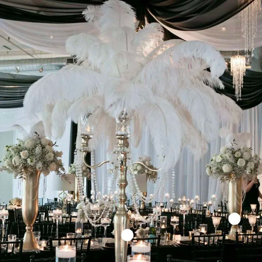 Wholesale Big Size Ostrich Feathers Wedding Decoration Table Centerpieces Feather