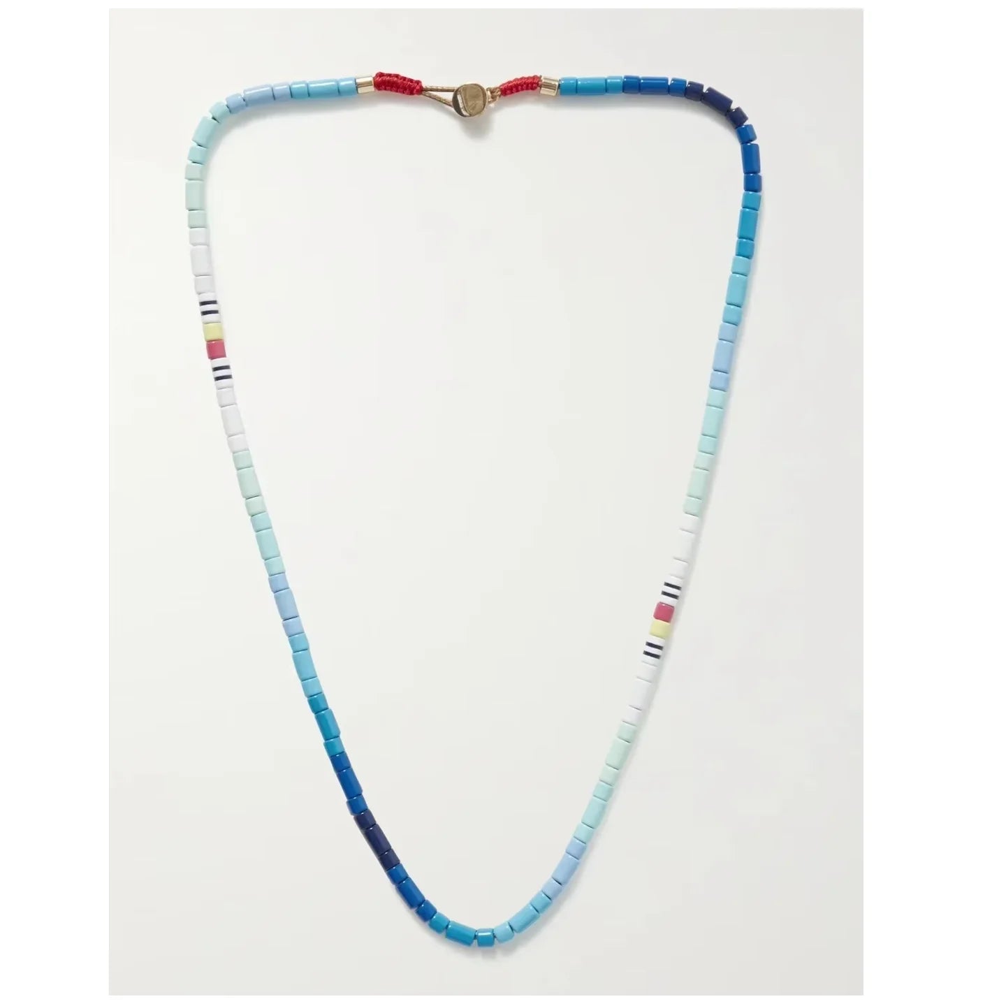 European and American Bohemian Creative Trend Jewelry Hand Woven Men Rice Bead Necklace