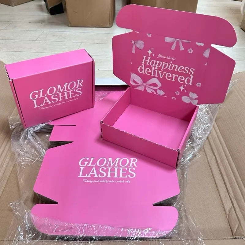 High Quality Custom Black Mailer Packing Companies Carton Box with Uv Printing logo for Clothes Box Small Cardboard Box