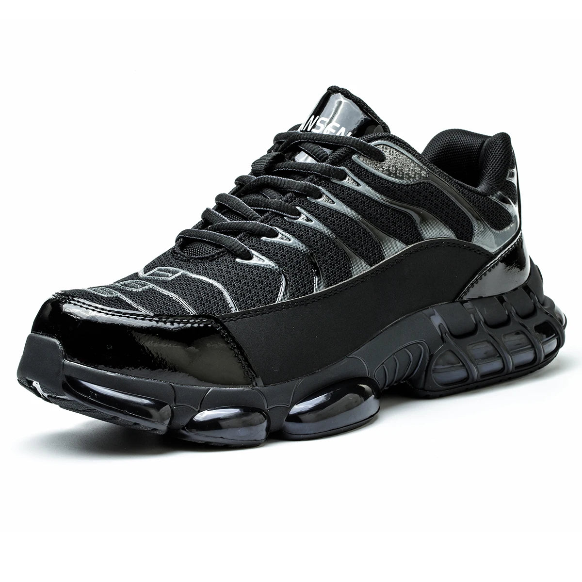 Comfortable Lightweight Safety Shoes with Steel Toe Impact Puncture Protection Synthetic  Material Autumn Season