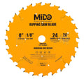 US Local Stock Ships in 24H Free Shipping USA 8 Inch 24-Tooth Miter Saw Blades 5/8'' Arbor Ripping Tico Carbide Cutting Disc