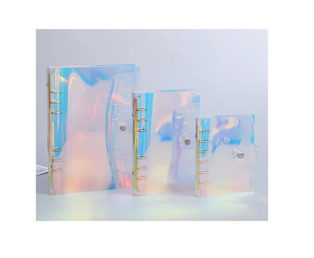 Zipper Bag A5 A6 A7 PVC Clear Transparent Frosted Plastic Reusable Self Sealing Zig Ziplock Bag Zipper Bag for Ring Binder