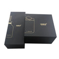 Custom Matte Black Gold Foil Essential Oil Gift Box Luxury Perfume Packaging