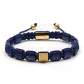 Goldix Jewelry's Premium Quality Small Pyramid Bracelets Golden Hematite Beads for Men Classic Adjustable Healing Gifts