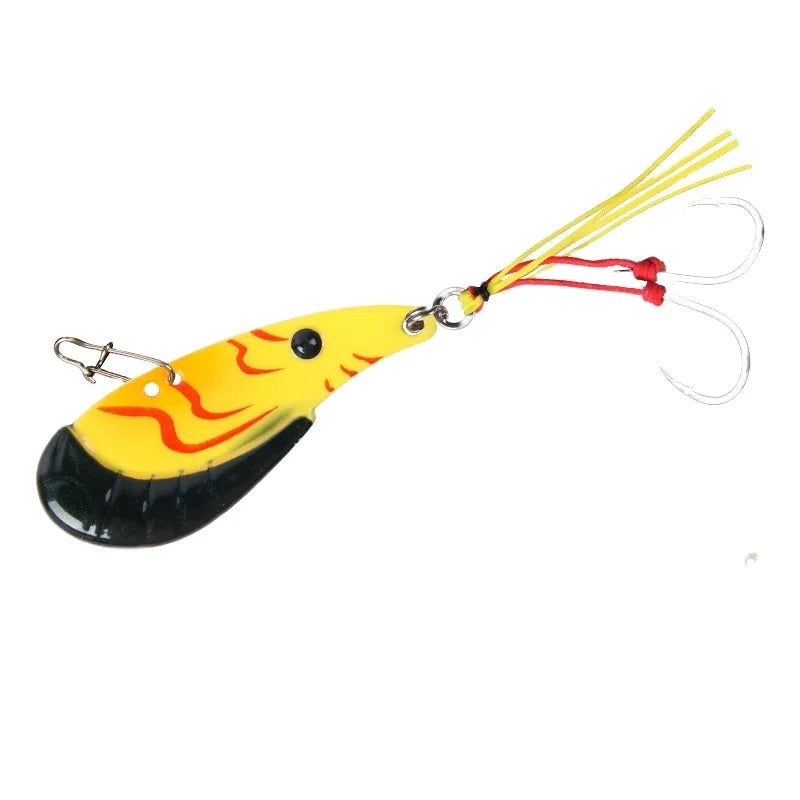 LETOYO Mini Vibra Lure 7g 14g Vib Fishing Lures With Two Holes Lightweight Slim Vib Lure