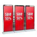 Advertising Iron KT Board Display Stand 60x160cm Billboard Bincheng BC002 White/Black