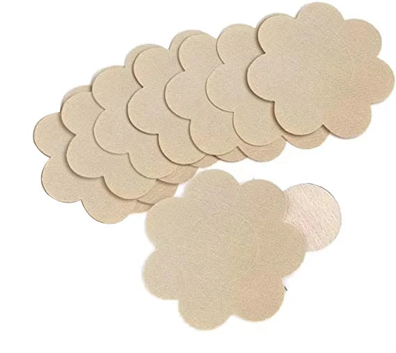 Ultra-Thin Disposable Adhesive Breast Petals Breathable Nipple Cover for Girls' Lingerie Seamless Bra Pads Accessory