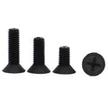 Black Nylon Countersunk Machine Screw M2 to M8 Phillips Flat Inch and Metric Measurement System DIN Standard