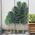 DREA Factory Wholesale 150cm X-LARGE Plastic Artificial Giant Tropical Palm Tree Leaves Large for Landscape