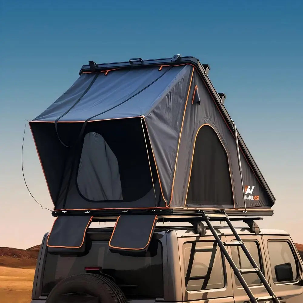 Waterproof Four-Season Eco-Friendly 4x4 Off-road Hard Shell Rooftop Tent Quick Automatic Opening Foldable Outdoor Camping Tent MegaBDM