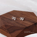 Wholesale Fashion Jewelry 925 Sterling Silver Simplicity Irregular Bow Gold Plated Stud Earring Jewelry for Women