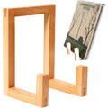 Modern Durable Wooden Multifunctional Storage Rack-Tabletop Display for Books Records & Photo Frames with Flexible Design